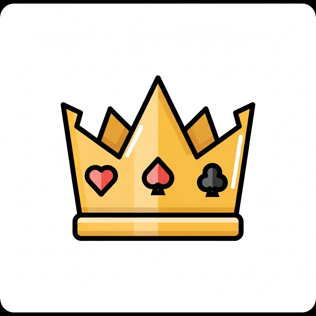En kunglig krona som symboliserar varumärket Casinokungaslottet.