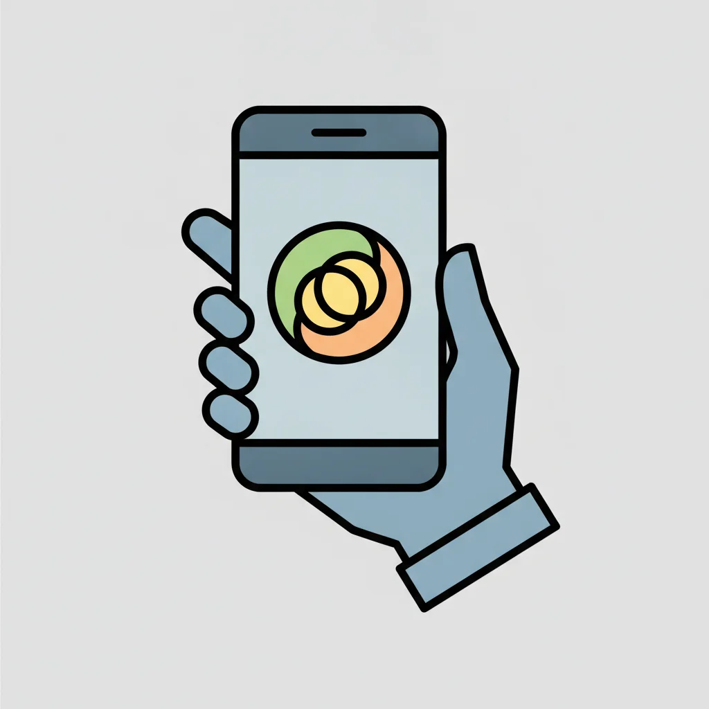 En hand som håller i en mobiltelefon där ett casinospel är igång, för att illustrera LeoVegas mobilcasino.